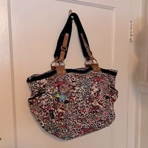 LeSportsac X Tokidoki Rare Leo Nylon Tote Diaper Bag Purse Leopard